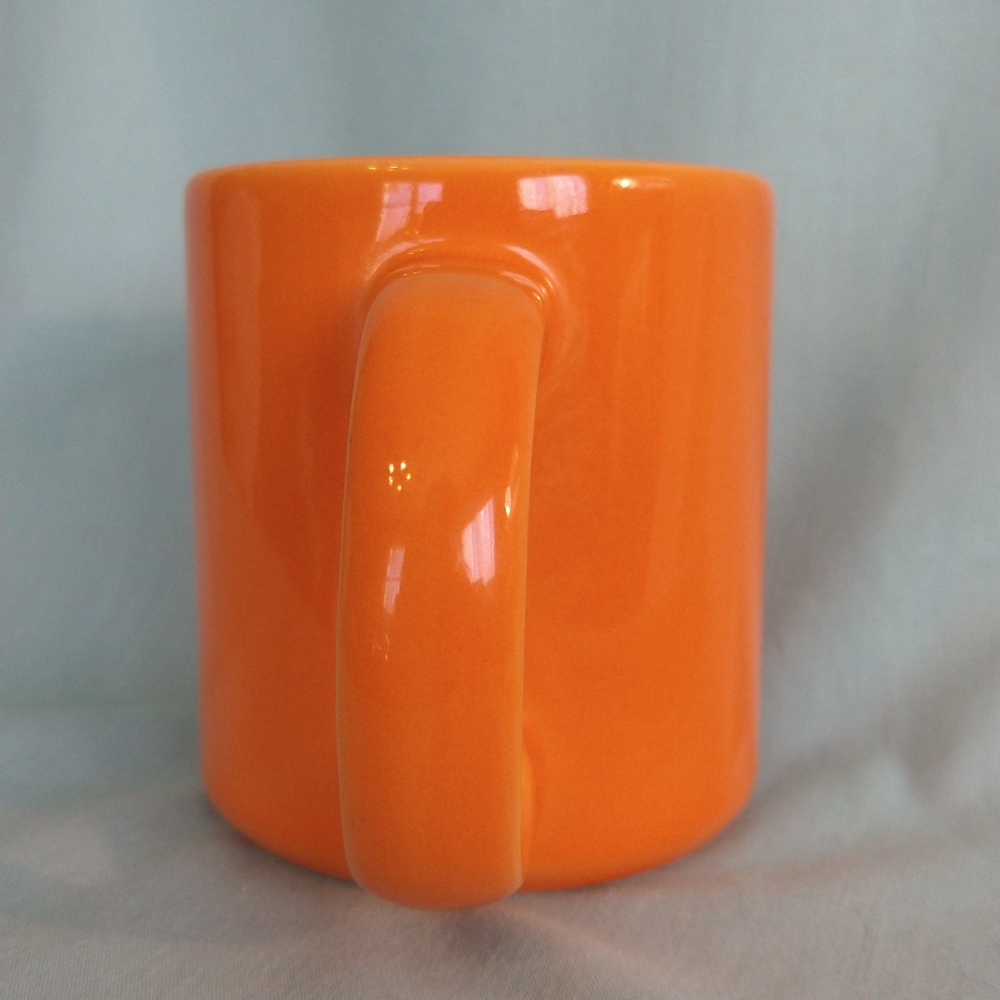 Homer Laughlin Vintage orange coffee mug - Picture 4 of 8